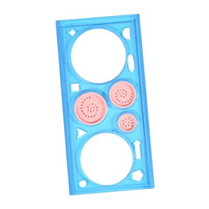 Magideal - Regla Geométrica Multifuncional, Plantilla De Dibujo Geométrico, Regla, Plantilla Para Medir, Regla, Múltiples Formas Para , Azul