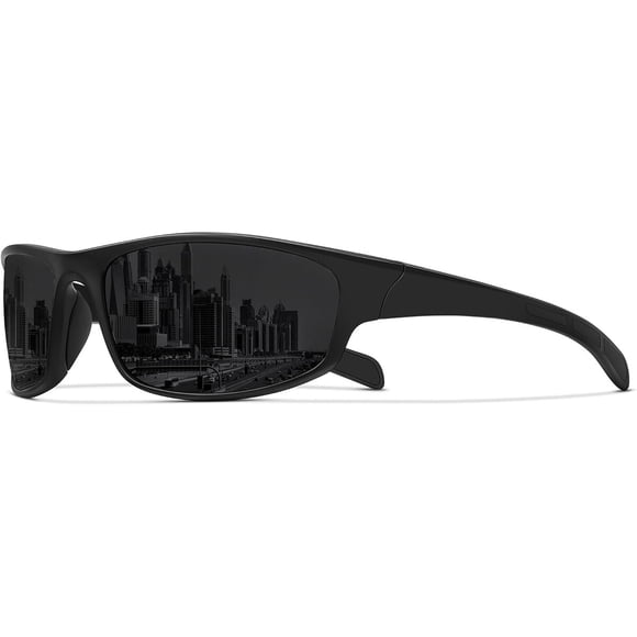 Lentes de sol deportivos polarizados envolventes para hombre y mujer