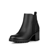 Botín Taco Mujer Casual Pu Weide Qbm17