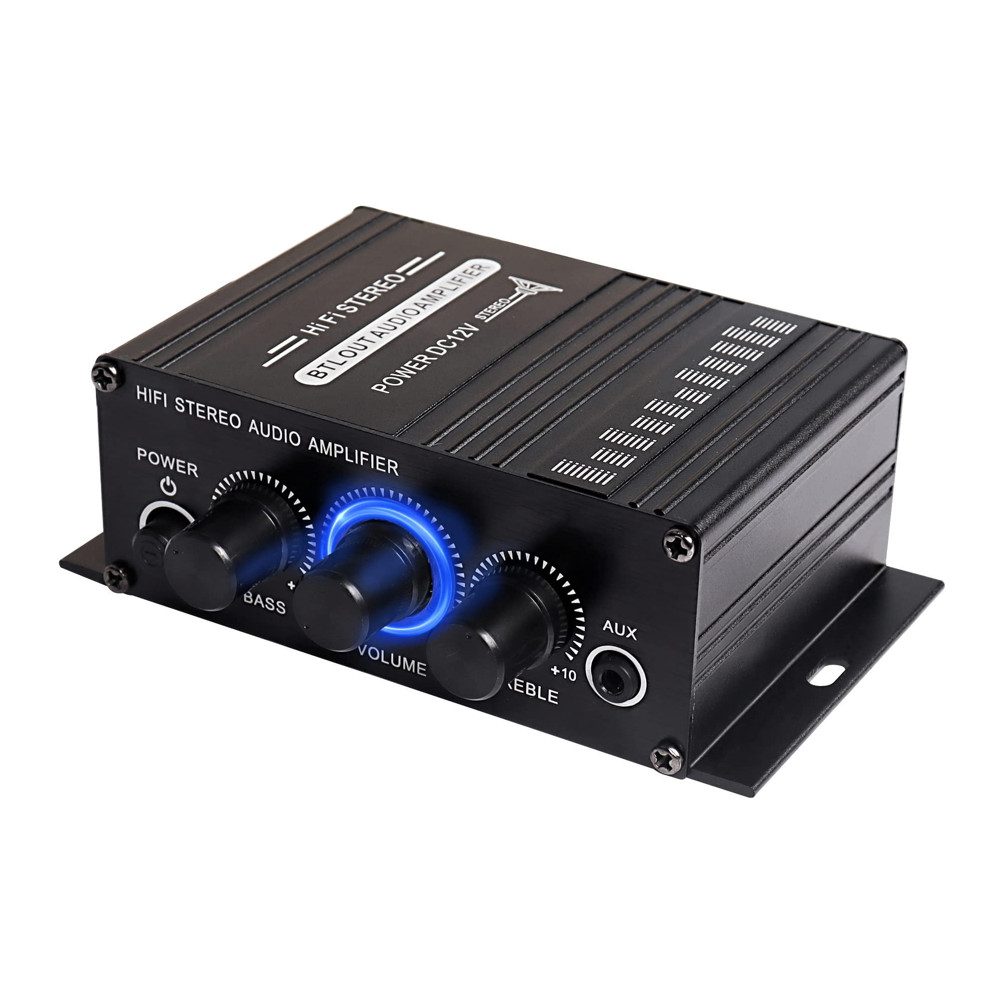 Amplificador De Audio Para Coche Xmsjsiy 12 V Hifi Estéreo 2 Canales 20 W