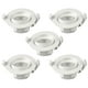thumbnail image 1 of Pack 5 Foco Basculante Led Embutido Spot 6.5W Cálido Redondo, 1 of 7