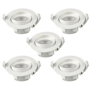 Genérico - Pack 5 Foco Basculante Led Embutido Spot 6.5W Frío Redondo
