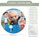 thumbnail image 2 of El bebé jefazo 3-theme Fitted Round Tablecloths Elastic Edged Table Covers Waterproof Table Cloth for Kitchen Holiday Party Tables Decor 120cm, 2 of 6