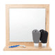 thumbnail image 3 of Espejo Rectangular Marco De Madera 35x35x10 Cm, 3 of 11