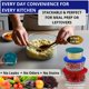 thumbnail image 5 of Tapas para Recipientes Klare Ware Pack de 6 470 ml‑1,65 L, 5 of 7