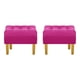 thumbnail image 1 of Set Pouf Wood 1c Felpa 04 Fucsia, 1 of 5