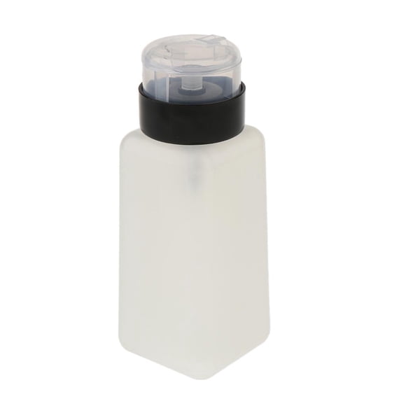 250ml Nail Art Tips Vaciar dispensador de uñas removedor bomba botella negro cabeza de la bomba