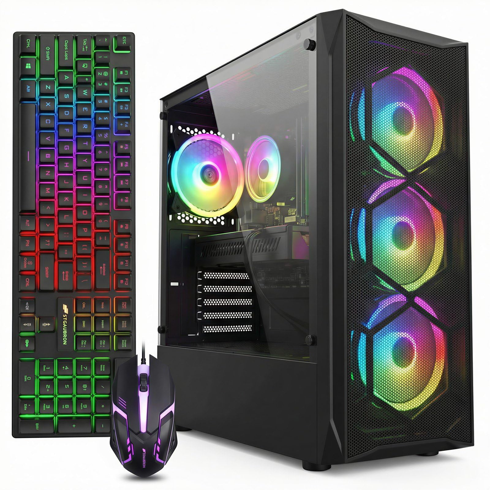 Computadora De Escritorio Para Juegos Stgaubron Intel Core I7 De 16 Gb De Ram