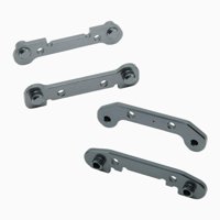 Magideal - De 4 Brazos Oscilantes Reforzados Con Metal, Piezas De Actualización, Kit De Refuerzo, Para 124016 124017 124018 124019 1:12 Rc Car Model Titanio