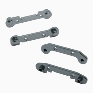 Magideal - De 4 Brazos Oscilantes Reforzados Con Metal, Piezas De Actualización, Kit De Refuerzo, Para 124016 124017 124018 124019 1:12 Rc Car Model Titanio