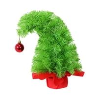 Magideal - De Navidad Para Escritorio Adorno De Pvc Artesanía Navideña Decoración Del Hogar Con Diseño Curvado Y Bola Superior Adecuado Para Interiores Y 30 Centímetros