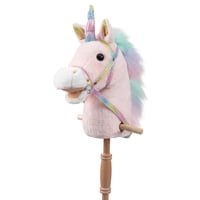 Peluche Con Forma De Unicornio En Forma De Palo, Caballo, Hollyhome, Relincho Y Galopando