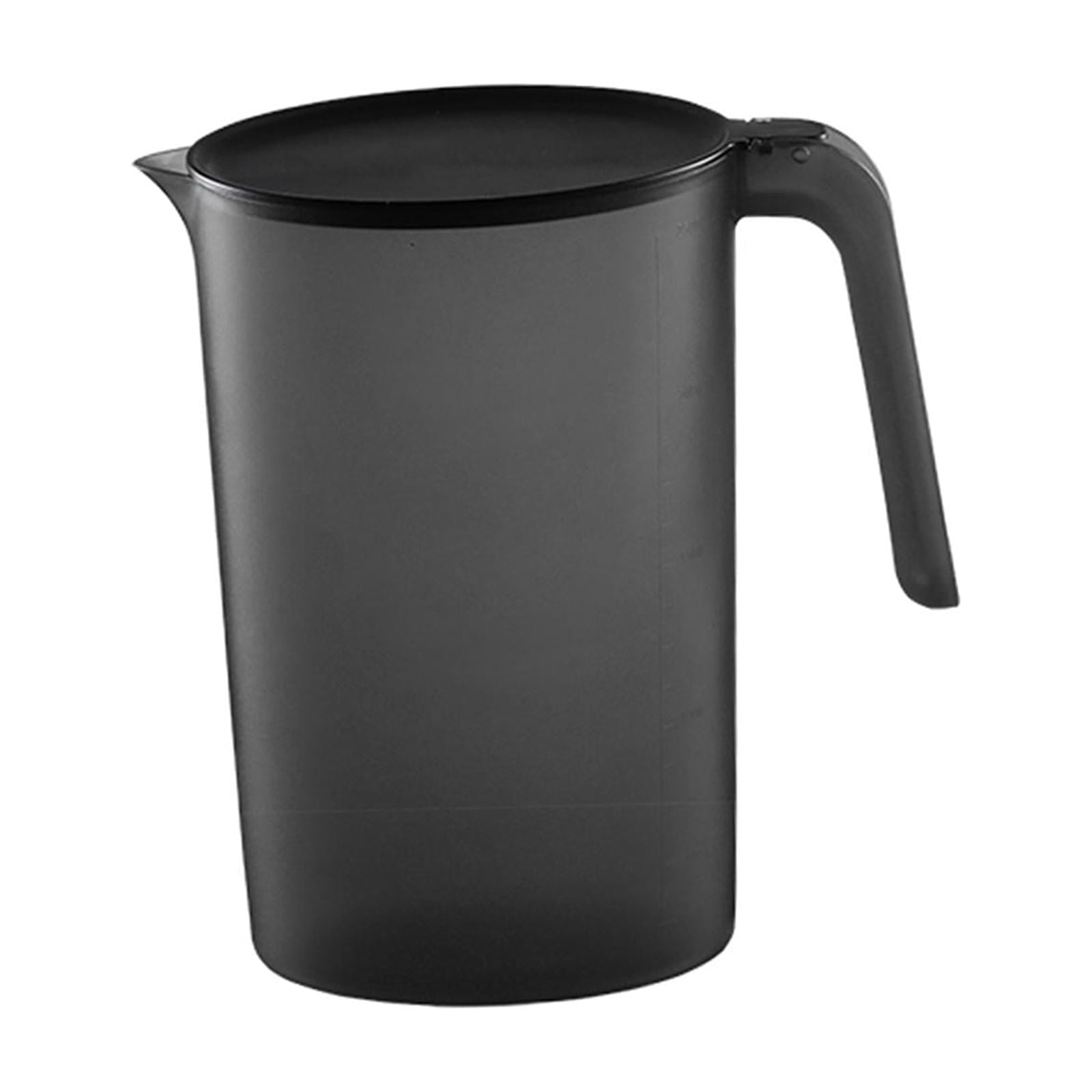 Magideal - Jarra De Agua De 2 L, Fácil De Limpiar, Agarre Cómodo, Jarra Para Agua Fría Y Caliente, Jarra Para Agua Con Tapa, Hervidor Para Agua Caliente Y Fría P Negro