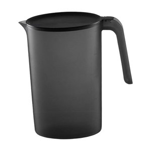 Magideal - Jarra De Agua De 2 L, Fácil De Limpiar, Agarre Cómodo, Jarra Para Agua Fría Y Caliente, Jarra Para Agua Con Tapa, Hervidor Para Agua Caliente Y Fría P Negro