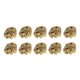 thumbnail image 1 of 10 piezas mini elefante cuentas de dijes para diy bracelets hallazgos 12 x 10 mm de oro, 1 of 5