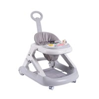 Andador Caminador 5 En 1 Con Apoya Pies Lubabycas Gris