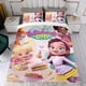 thumbnail image 4 of La Cafetería de Butterbean Conjunto de sábanas temático, trío de piezas, cómodo y amigable con la piel, diseño único, regalo de decoración para el hogar para familiares, amigos y fans,135cm *200cm, 4 of 6