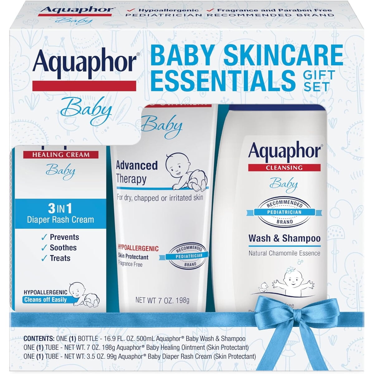 Set Cuidado Bebé Aquaphor 3en1 Shampoo Crema Pomada
