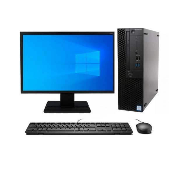 COMBO MONITOR + PC Desktop Dell Optiplex 3060 (i5-8va 8GB 240GB SSD) Reacondicionado Grado A