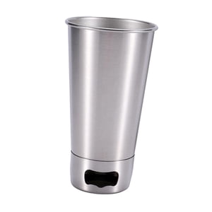 Magideal - Vaso De Cerveza De Acero Inoxidable Con Abrebotellas 500 Ml Taza De Café Reutilizable Fácil De Limpiar Taza De Café De Acero Inoxidable Para Bebidas