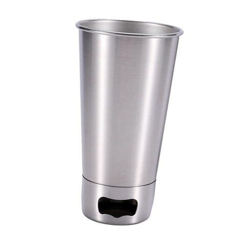 Magideal - Vaso De Cerveza De Acero Inoxidable Con Abrebotellas 500 Ml Taza De Café Reutilizable Fácil De Limpiar Taza De Café De Acero Inoxidable Para Bebidas