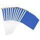 thumbnail image 1 of Uxcell 8x3 Pulgadas Bandera de Palo en Blanco Azul Oscuro, 12 Piezas Bandera de Color Sólido de Mano, 1 of 6