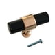 thumbnail image 1 of barra de acrílico barra manijas de las puertas cajón gabinete pomo tirador cepillado oro rosa 41 mm, 1 of 5