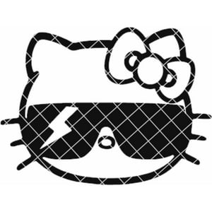 Rienda Libre - Sticker Hello Kitty Sunglasses Auto Camioneta
