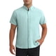 thumbnail image 1 of INSPIRE CHIC Camisas de Vestir de Hombre de Manga Corta de Algodón Ajuste Regular con Botones Abajo Camisa Formal Oxford L Verde, 1 of 4