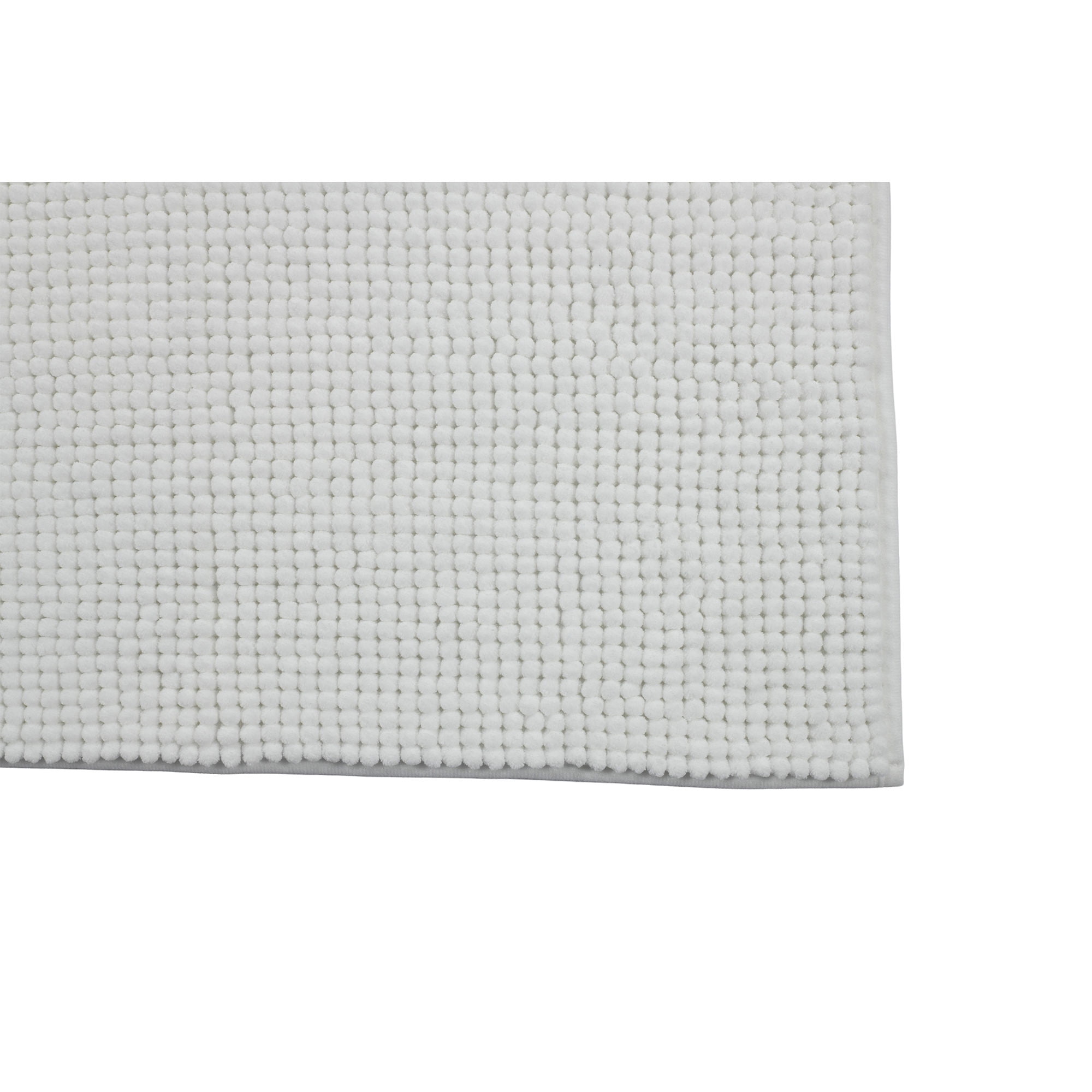 Piso Shaggy Blanco Poliester 40x60cm