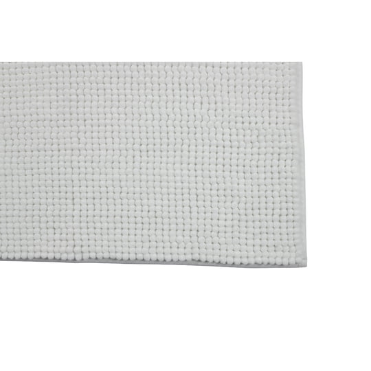 Piso Shaggy Blanco Poliester 40x60cm Haus