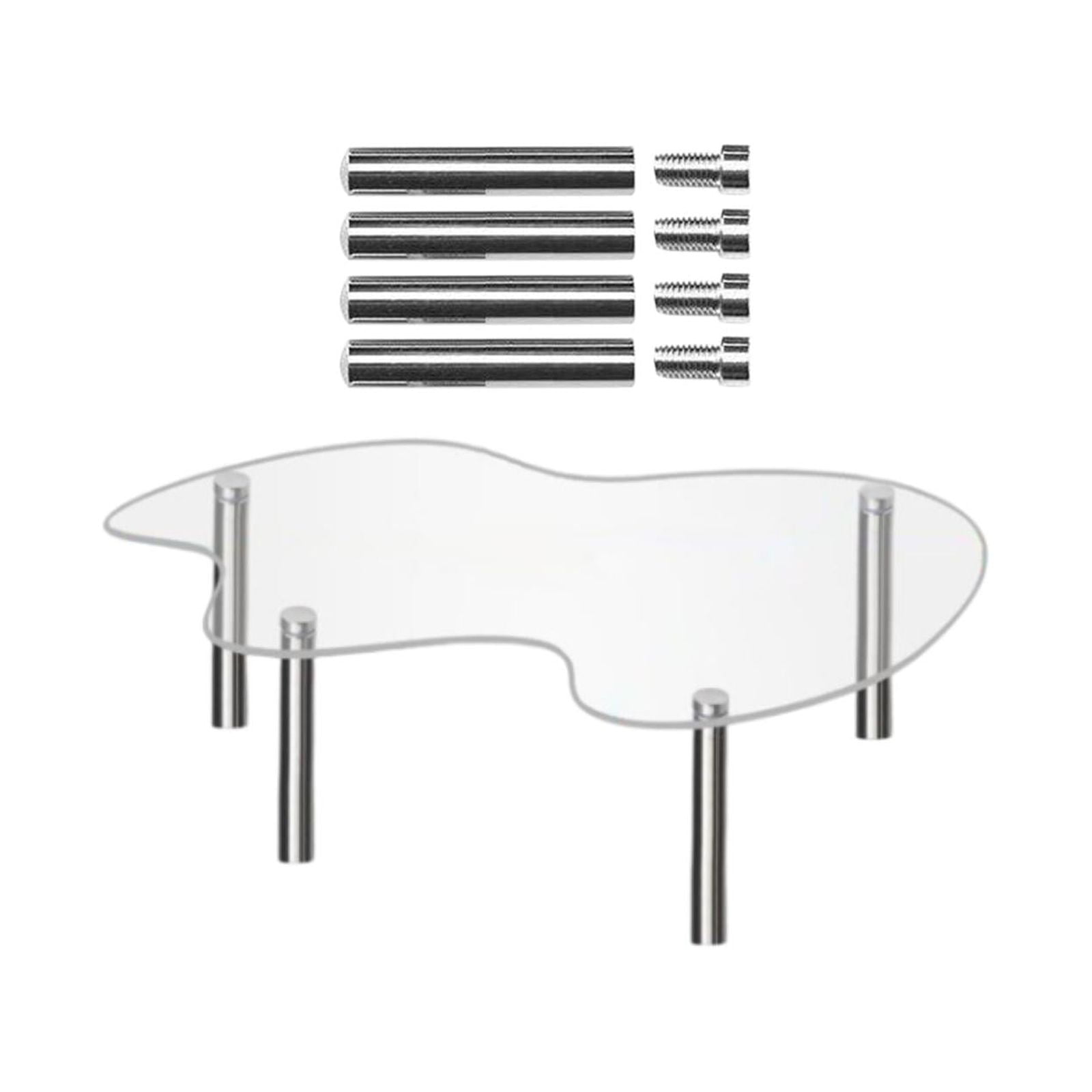 Magideal - Estante De Exhibición De Acrílico Estante Elevador De Exhibición De Joyería Organizador De Esmalte De Uñas Almacenamiento Organizador De Maquillaje De 25x144x5cm