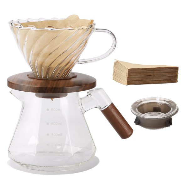 Cafetera Lalord para verter sobre vidrio borosilicato de 600 ml