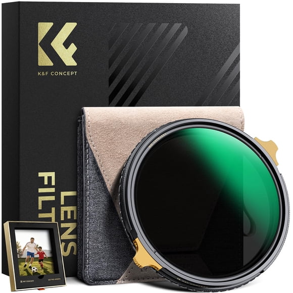 K&F CONCEPT Nano-X PRO 55 mm True Color Filtro ND Variable (ND2‑32) y CPL 2 en 1
