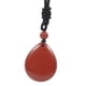 thumbnail image 3 of Colgante De Gota De Agua, Collar De Piedra, Joyería Artesanal, Resistente Para Unisex, Ajustable, Rojo Vino, 3 of 5