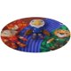 thumbnail image 1 of Maple-theme Round Coral Fleece Floor Mat, Non-Slip Non-Shedding Washable Durable Area Rug for Living Room Bedroom Kids Room, 60CM, 1 of 6