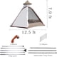thumbnail image 5 of Carpa de camping Vidalido tipo domo para 5-6 personas, 4 estaciones, impermeable, 5 of 7