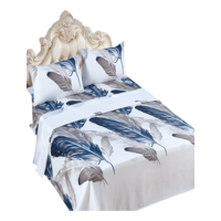 Genérico - Sabana 1.5 Plaza 144 Hilos Algodón Suave