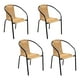 thumbnail image 1 of Pack 4 Silla De Terraza Ratán Sintético y Acero Beige, 1 of 6