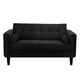 thumbnail image 1 of Sofa Retro 2c Felpa 00 Negro, 1 of 6