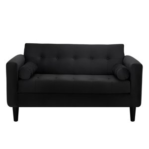 Bodevir - Sofa Retro 2C Felpa 00 Negro