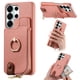 thumbnail image 1 of Funda FOXDOCK para Samsung Galaxy S26 Ultra Diseño con anillo, soporte, almacenamiento y protección RFID-rosa, 1 of 6
