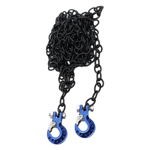 Bothyi - Cadena De Remolque Con Gancho De Remolque Para Rc Crawler Hobby Model Vehicles Reemplazo Azul