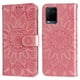 thumbnail image 1 of Funda tipo cartera FOXDOCK para Vivo Y21 , diseño girasol en relieve, cuero PU, cierre magnético, soporte y tarjetero, 1 of 5