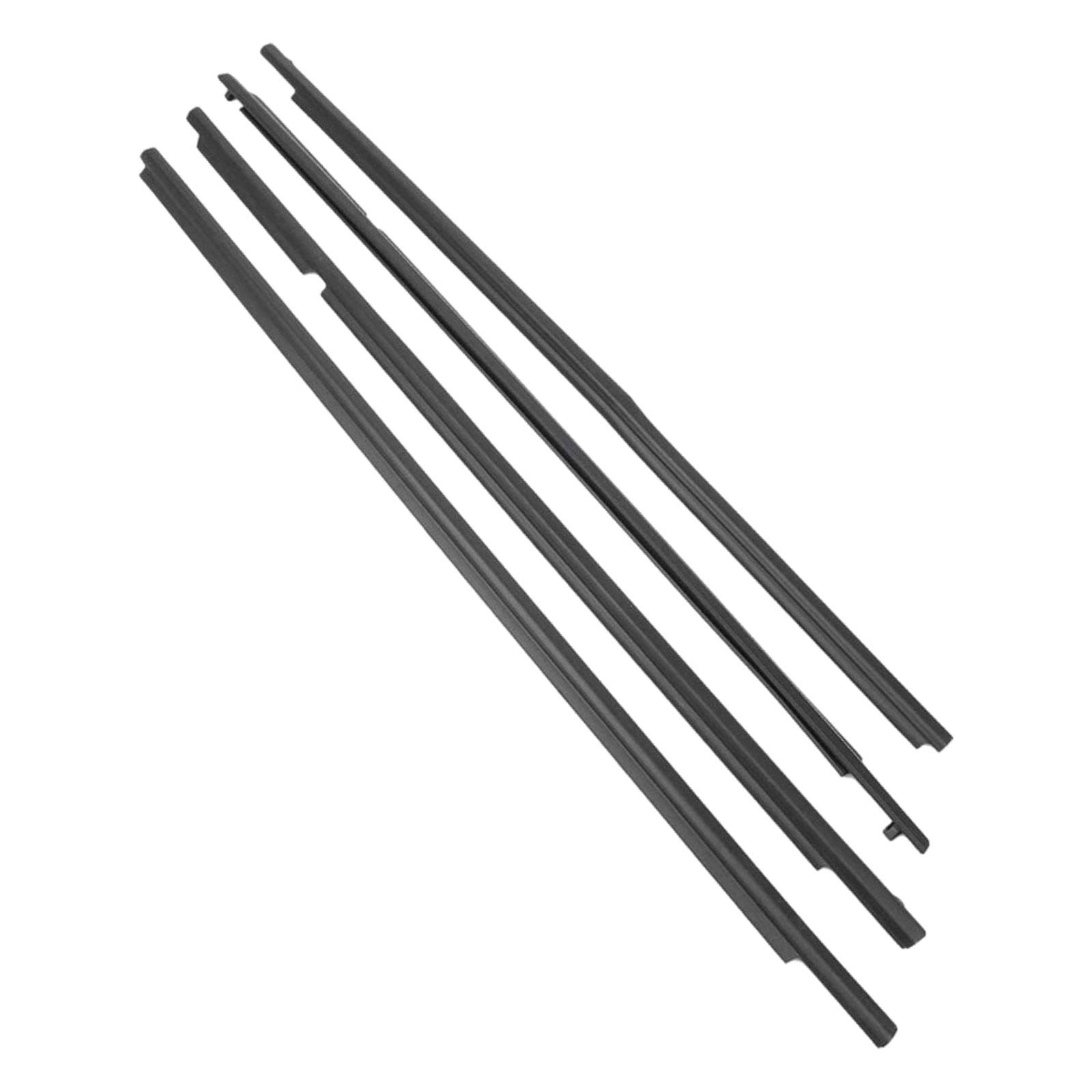 Magideal - 4 Uds. Burletes Para Ventana De Coche Moldura Embellecedores Cinturón De Sellado 7571002210 7571012780 7572012780 Reemplazo Para Accesorios De Coche