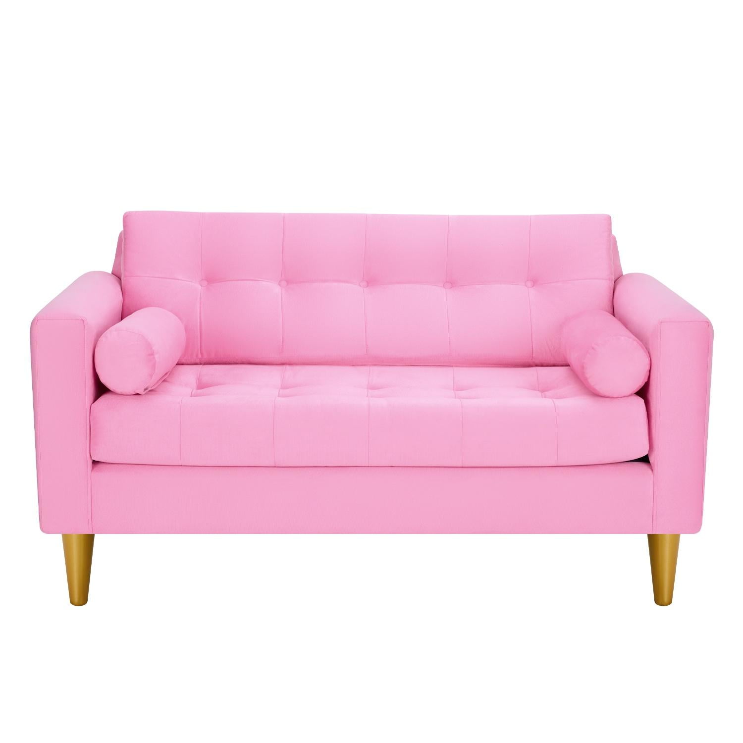 Bodevir - Sofa Retro 2c Felpa 01 Rosado