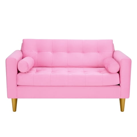 Bodevir - Sofa Retro 2C Felpa 01 Rosado