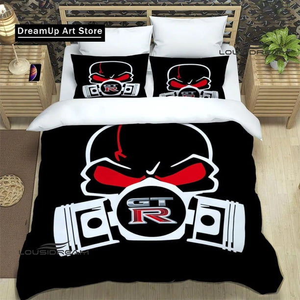 G-TR Racing retro printed Bedding Sets exquisite bed supplies set duvet cover bed comforter set bedding set luxury birthday gift