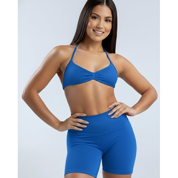 Conjunto Deportivo Mujer 2 Piezas Peto y Short Push Up
