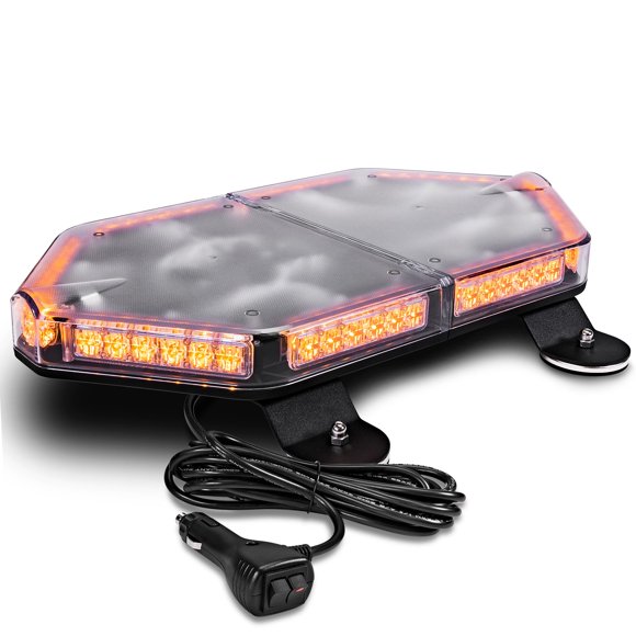 Lámpara LED estroboscópica LAMPHUS 43 cm 56 W ámbar para vehículo